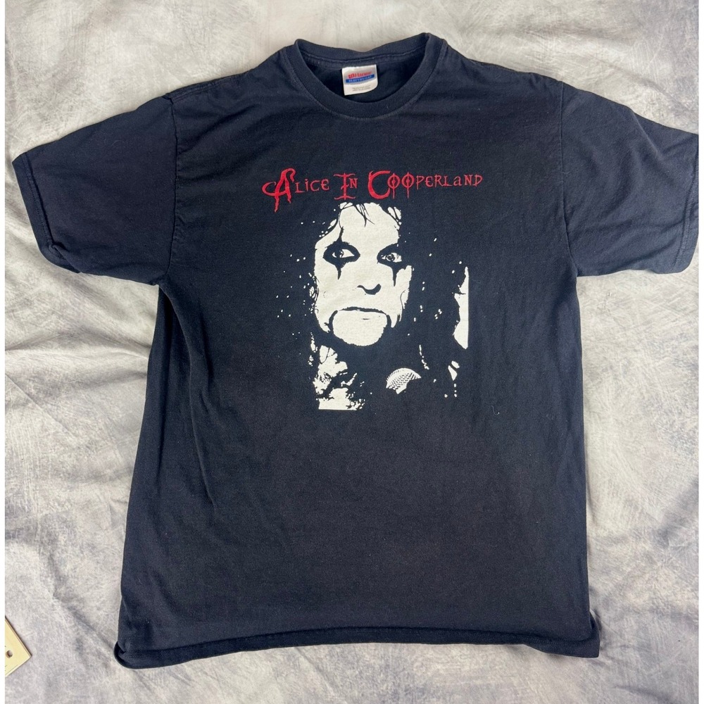 Alice In Cooperland Alice Cooper Tribute Band Shirt Hanes Heavyweight Black L